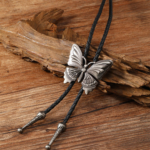 Butterfly Alloy Animal Bolo Tie