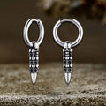 Stacked Skull Bullet Stainless Steel Earrings