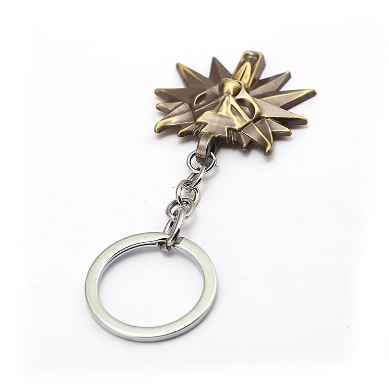 Witcher Wild Hunt Wolf Zinc Alloy Key Chain